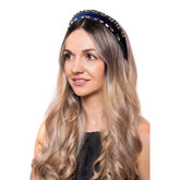 Bentita Albastra Lata Catifea Aplicatii